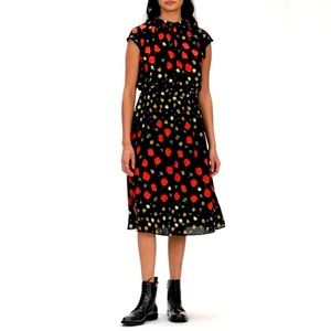 Banana Republic Floral Print Midi Dress Sz 6